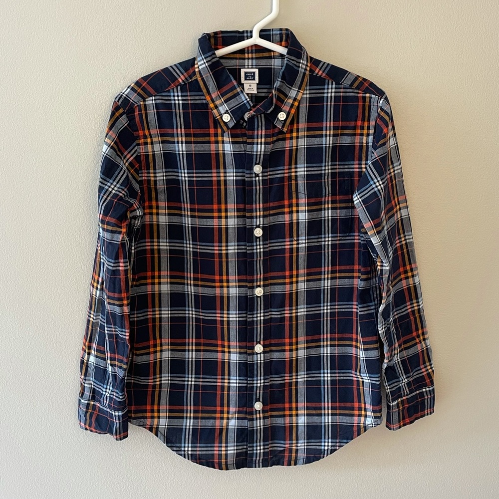 Janie and Jack Boys Plaid Shirt, size 5